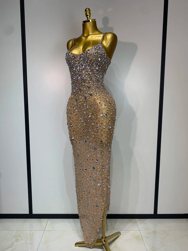 Handmade Rhinestone Dress
