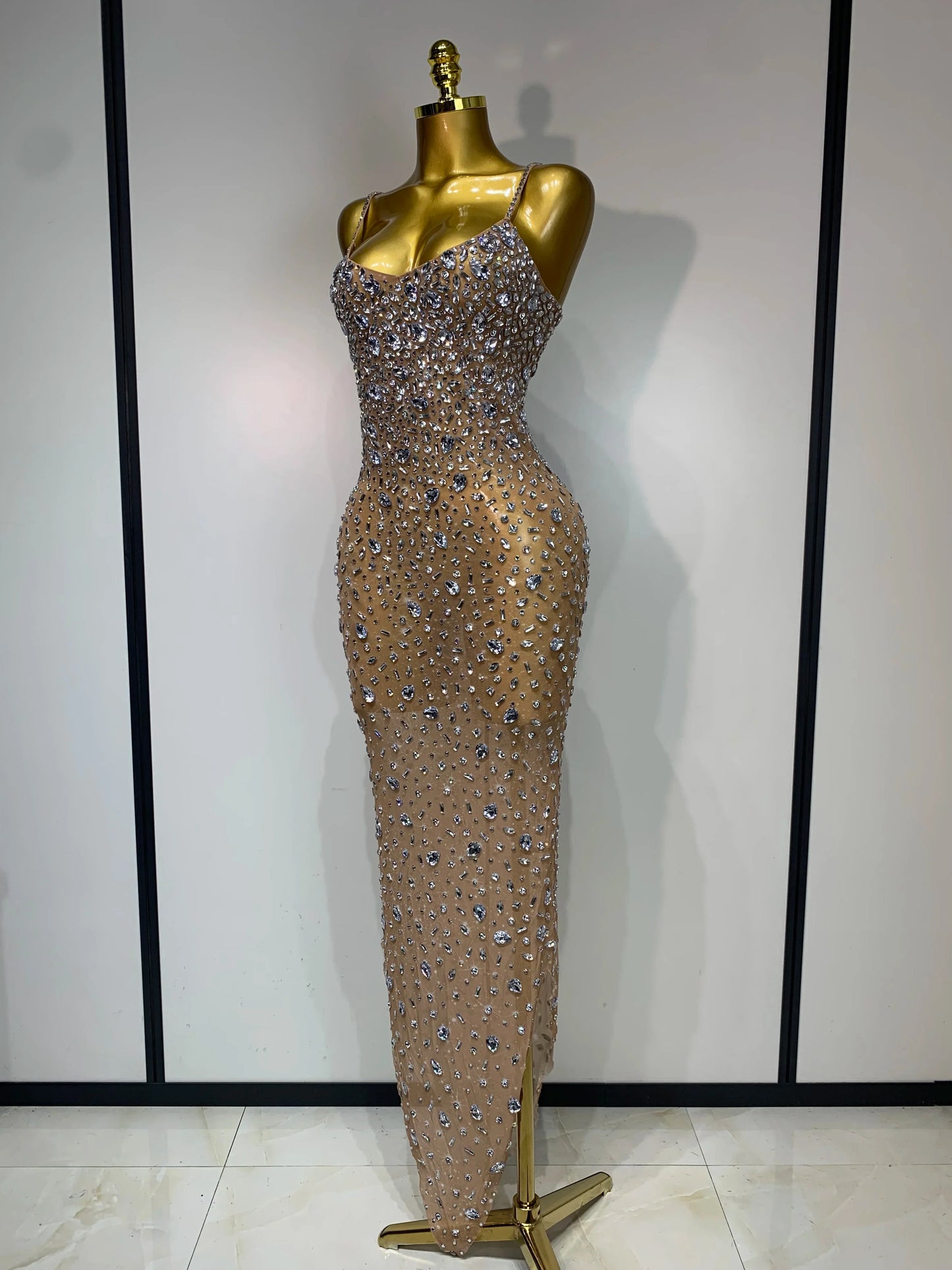 Handmade Rhinestone Dress