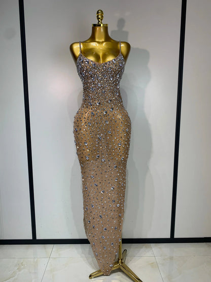 Handmade Rhinestone Dress