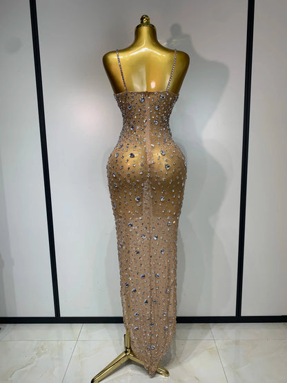 Handmade Rhinestone Dress