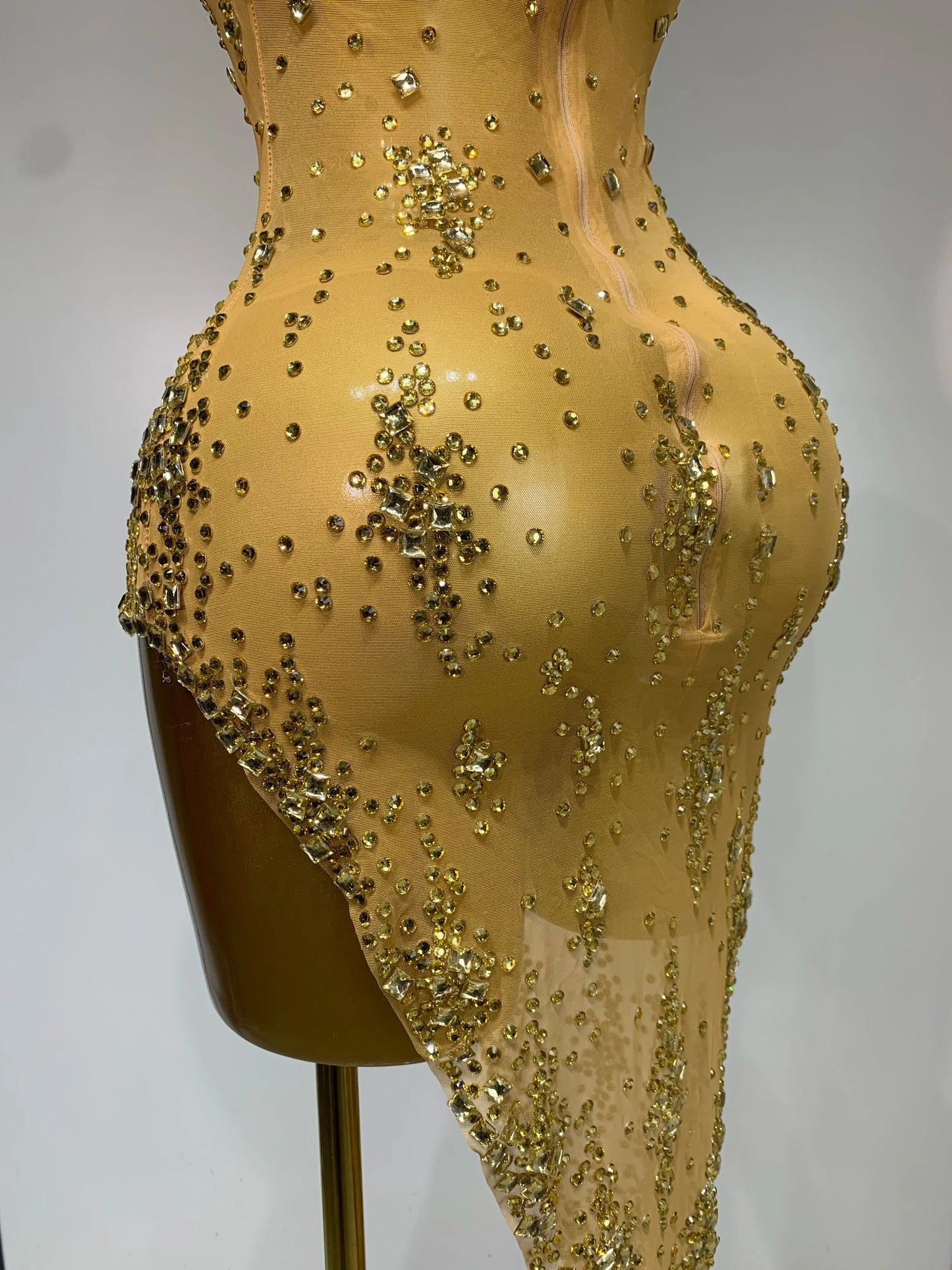 Handmade Glamorous Crystal Dress