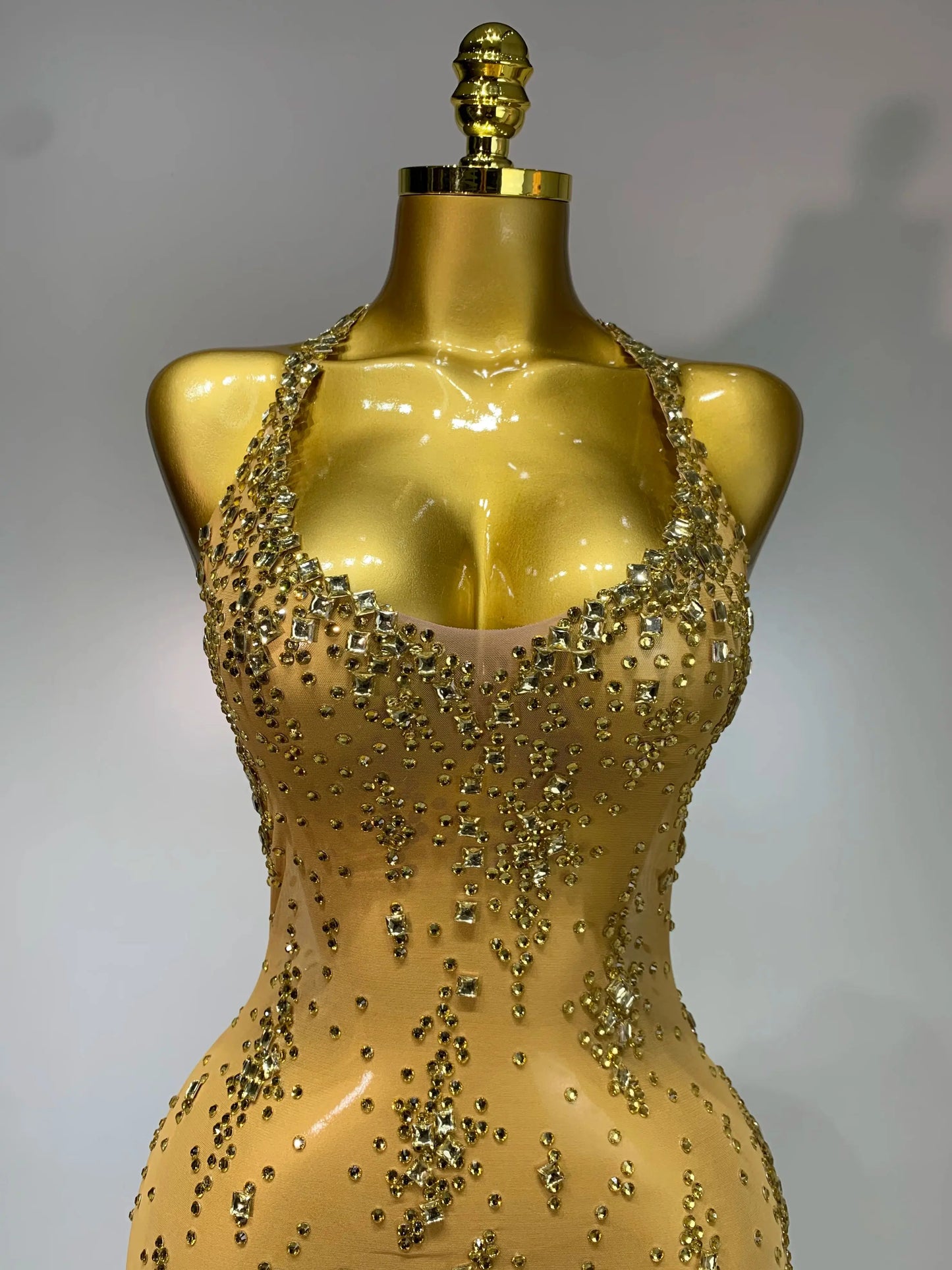 Handmade Glamorous Crystal Dress