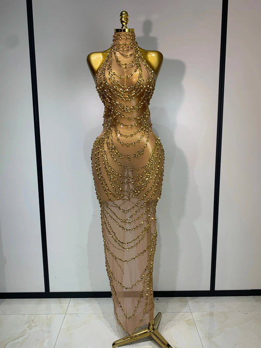 Chain Me Up Dress (Handmade)